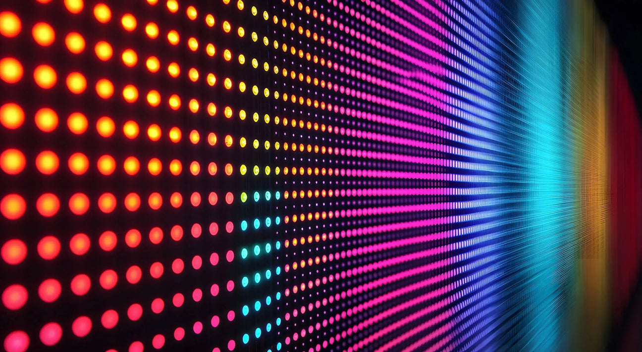 Red, green and blue LED light compared, representing the wavelengths tested for their effect on endothelial cells and wound healing